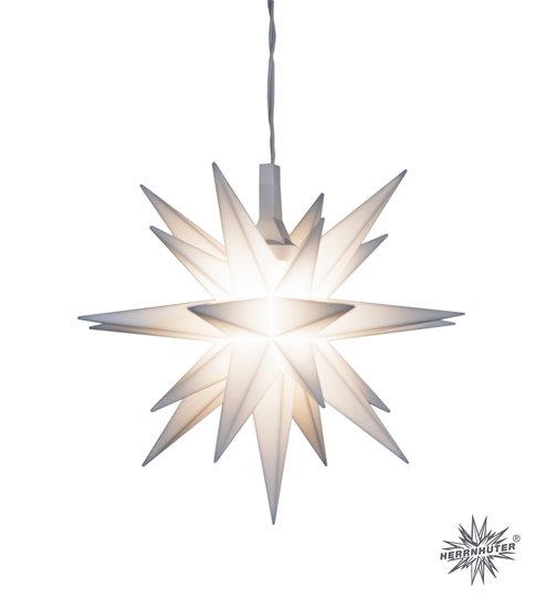 Mini-ster; kunststof; 8 cm; wit